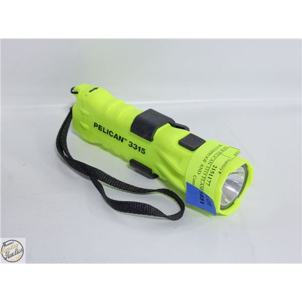 NEW PELICAN 3315 FLASHLIGHT WATERPROOF AND