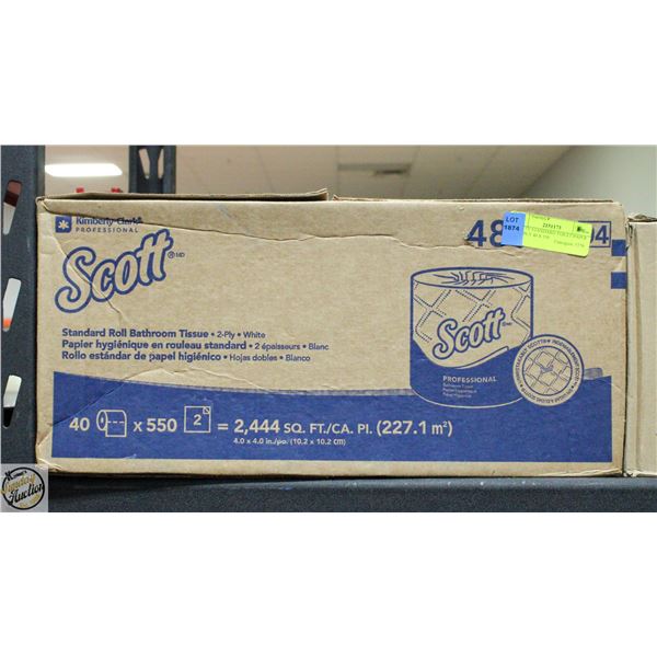 SCOTTY STANDARD TOILET PAPER TWO PLY 40 X 550