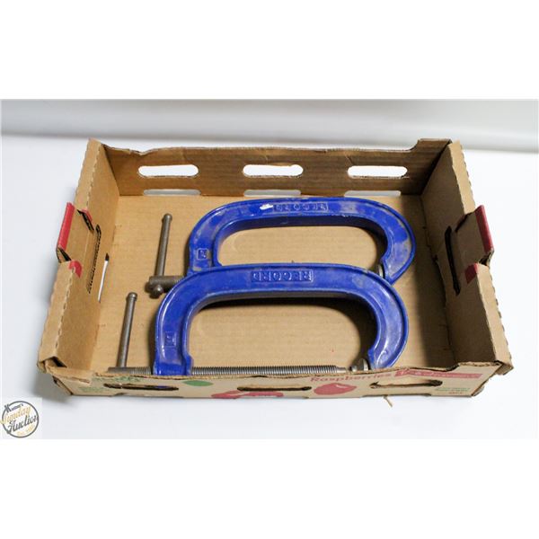 2X6"  RECORD  C-CLAMPS MADE IN ENGLAND