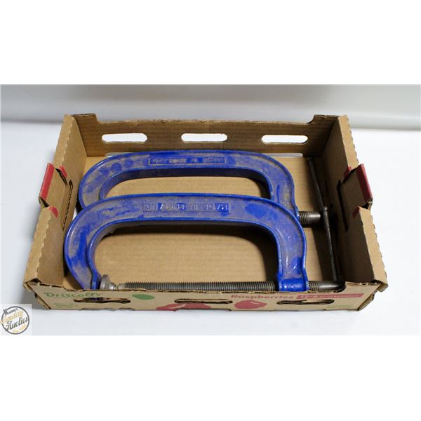 2X8"  RECORD  C-CLAMPS MADE IN ENGLAND
