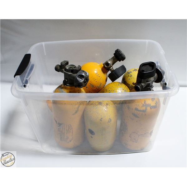 (3) SMALL SCBA TANKS