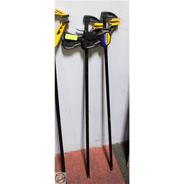 SET OF VISE GRIP QUICK GRIP BAR CLAMP 42”
