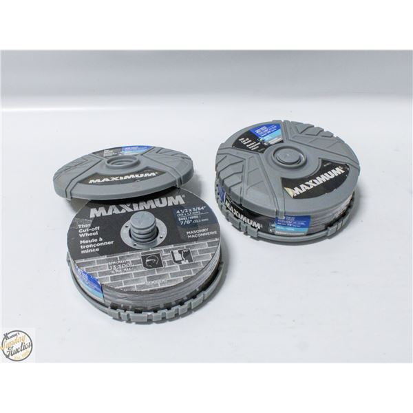 2 NEW MAXIMUM THIN CUT OFF WHEELS 20PK X 2