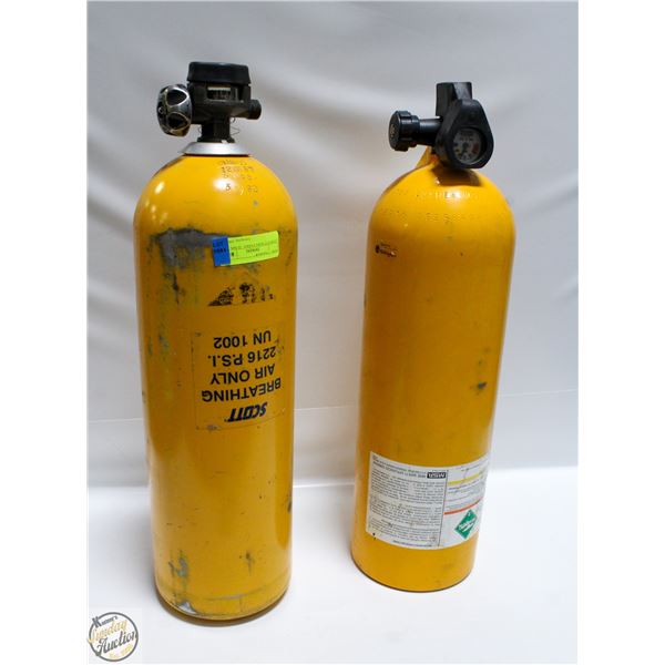 (2) SCOTT SCBA TANKS - 30 MIN