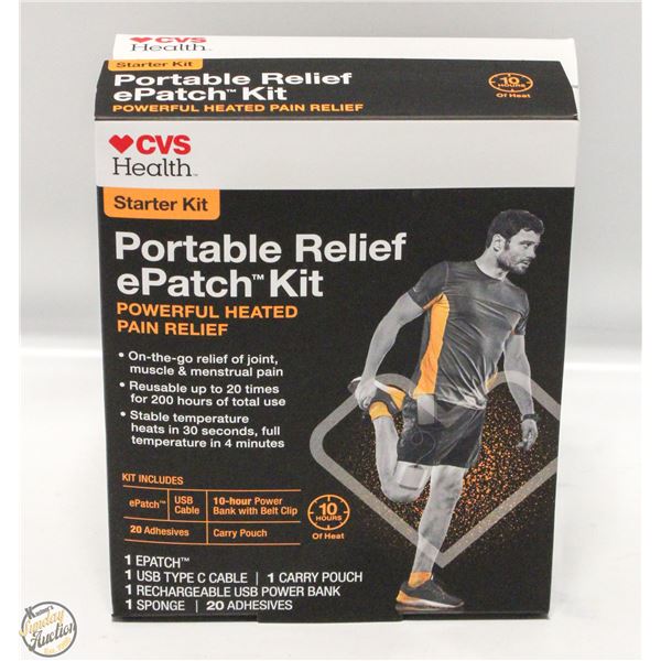 CVS HEALTH STARTER KIT PORTABLE RELIEF EPATCH KIT