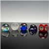Image 2 : 5pc Art Glass Paperweights, Including Sasaki Crystal
