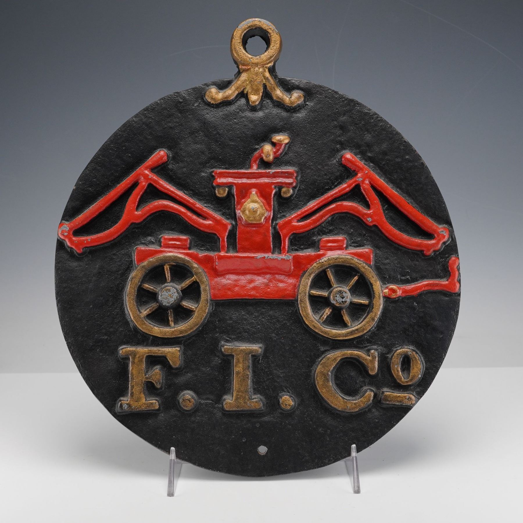 Fire Mark Fire Insurance Company Cast Iron Fire Mark Plaque