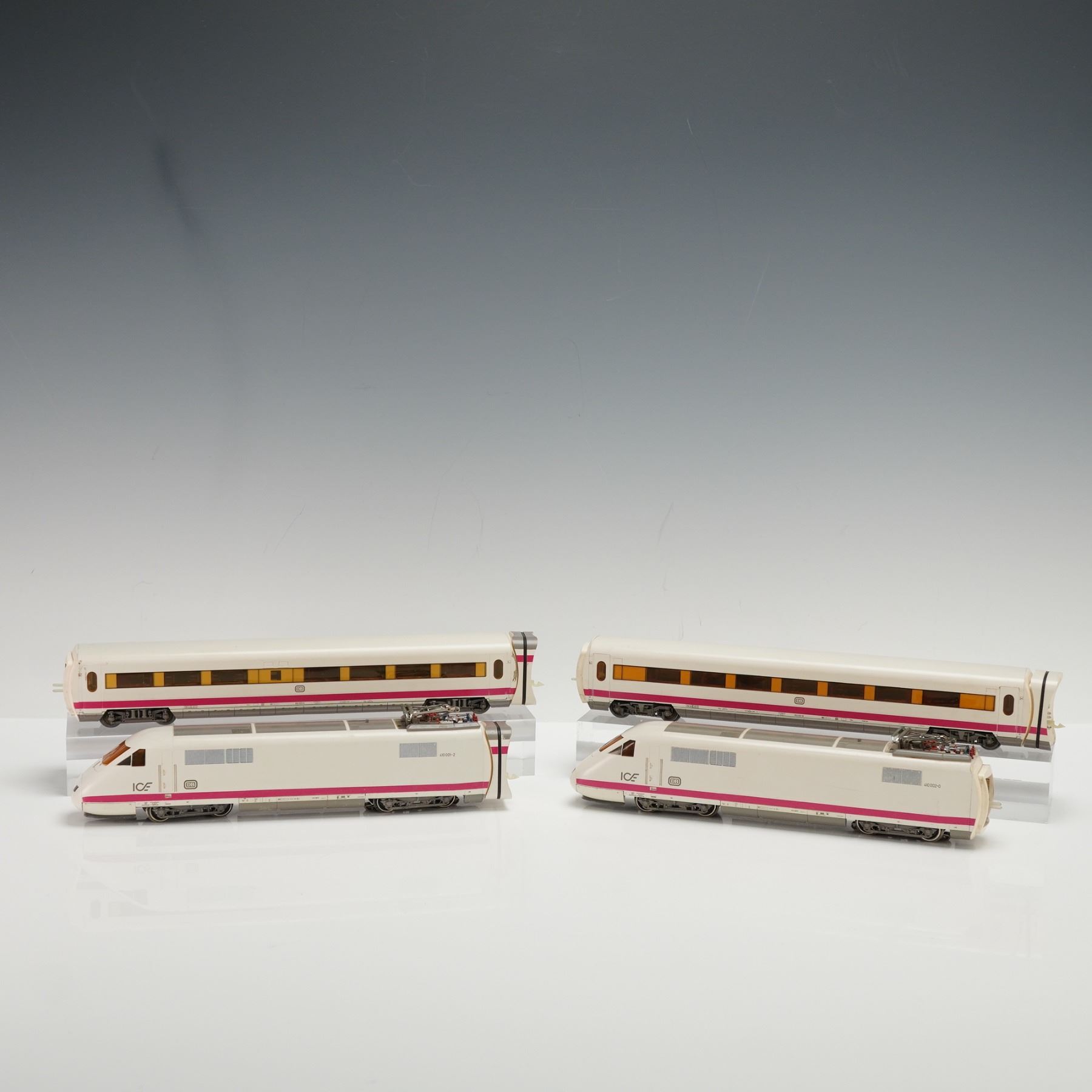 4pc Marklin Ho Scale Deutsche Bahn ICE High-Speed Train Set
