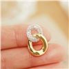 Image 2 : 18K Gold Interlocking Circle Pendant