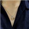 Image 4 : 18K Gold Interlocking Circle Pendant