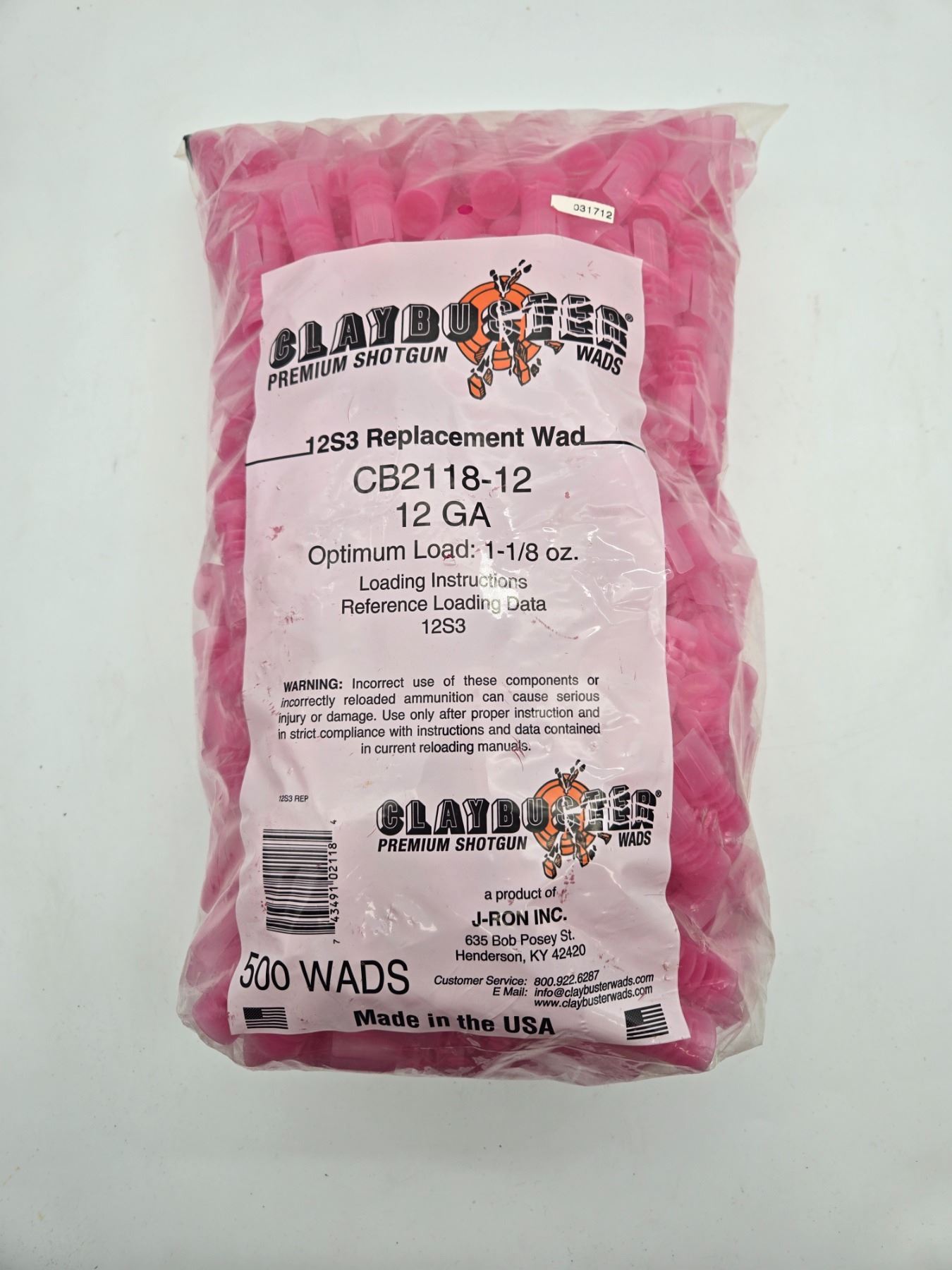 Clay buster Premium shotgun wads (CK36)