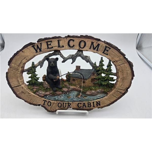 Wooden Cabin sign (CL2)