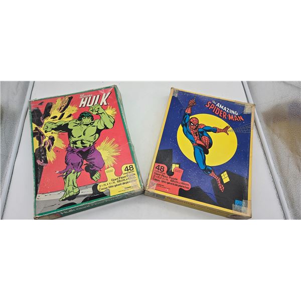 set of 2 vintage Marvel puzzles (cl2)