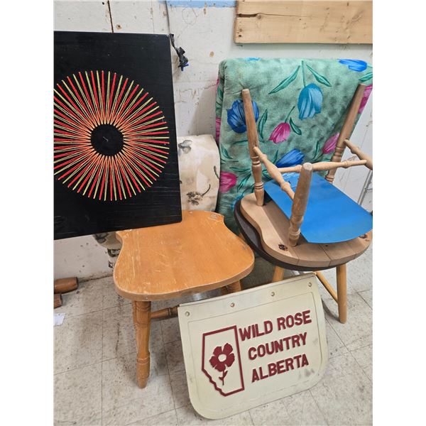 assortment of furniture and wall art (crc26)