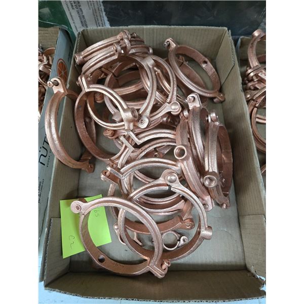 box of 15lbs pipe hangers (cl2)