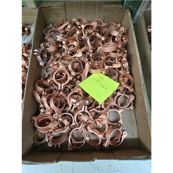 box of 15lbs pipe hangers (cl2)