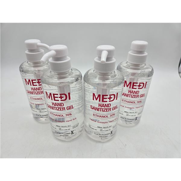 4 bottles of 70% ethanol hand sanitizer gel (cl2)