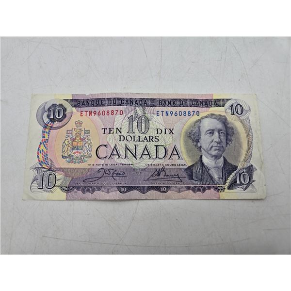 1971 Bank of Canada $10 banknote from the "Scenes of Canada" series (cl2)