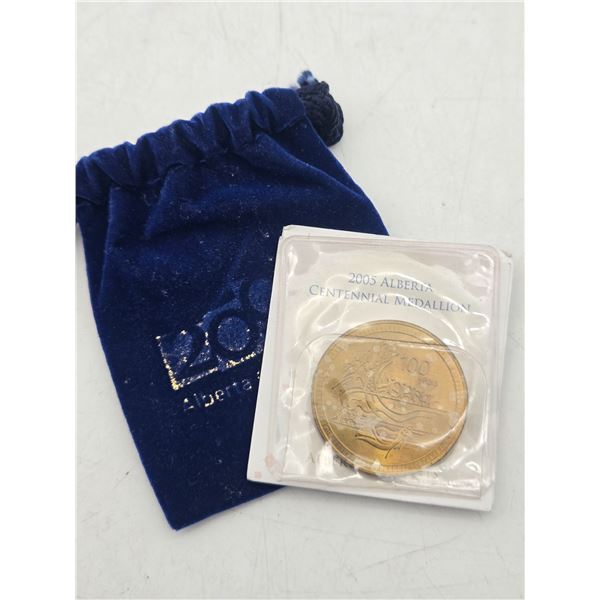 2005 Alberta centennial medallion coin (cl2)
