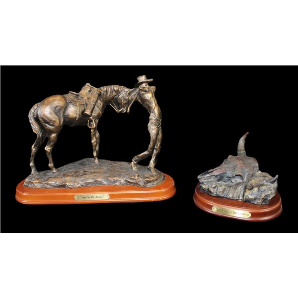 Montana Silversmiths Resin Statue- "Last Of 65 Million"- #A0318- 7.5" X 6.25"- Montana Silversmiths 