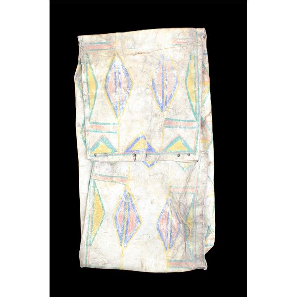 Old Native Rawhide Parfleche Bag- 51" X 30" Unfolded