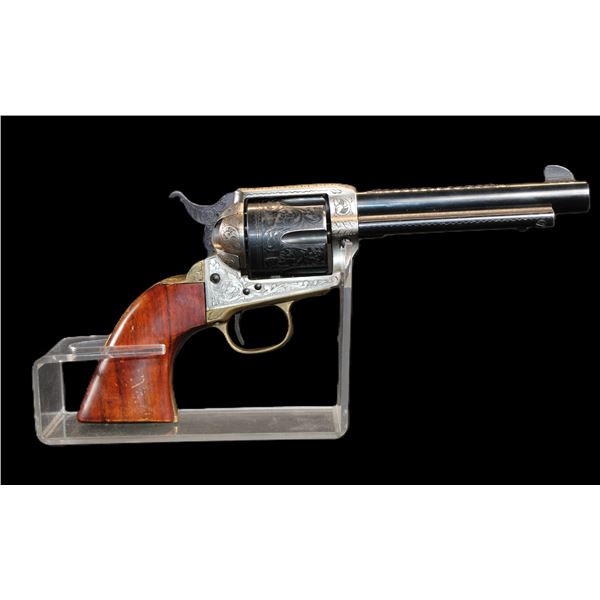 Jager Model Dakota Revolver- .45 LC- 5.5" Barrel- Engraved- Good Condition- #62075
