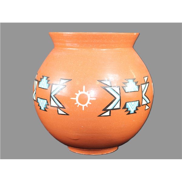 Lower Sioux Trading Post Marked Rita 9-86 Olla Pottery- 9" X 9"