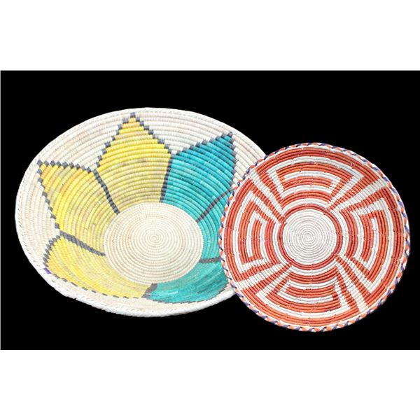 2 Native Style Baskets- 21" X 7"- 12" X 1"