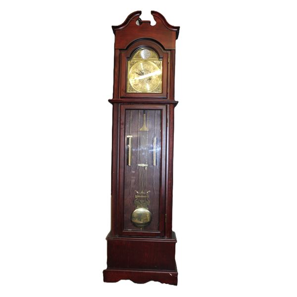 Tempus Fugit 31 Day Grandfather Clock- Works- 74" X 18.5" X 8"