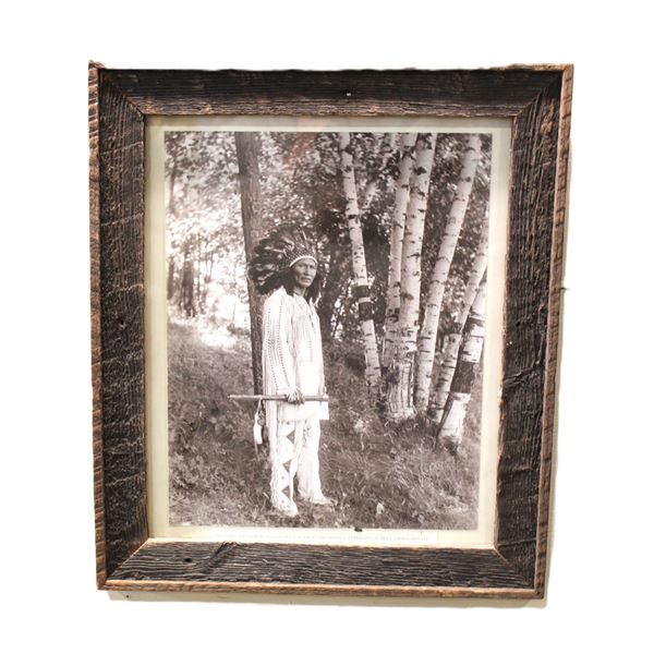 Dr Charles A Eastman- Noted Sioux Author, Physician And Attorney In Full Tribal Regalia- 22" X 19"