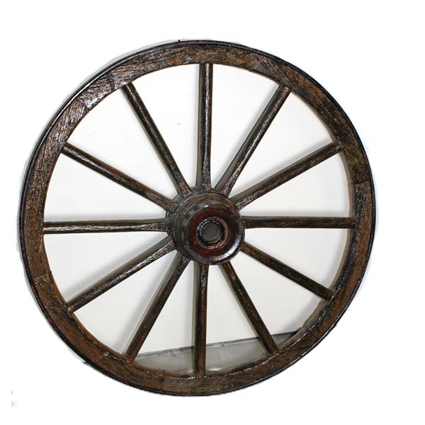 Unused 44" Wagon Wheel Found In Thompson Falls MT Barn