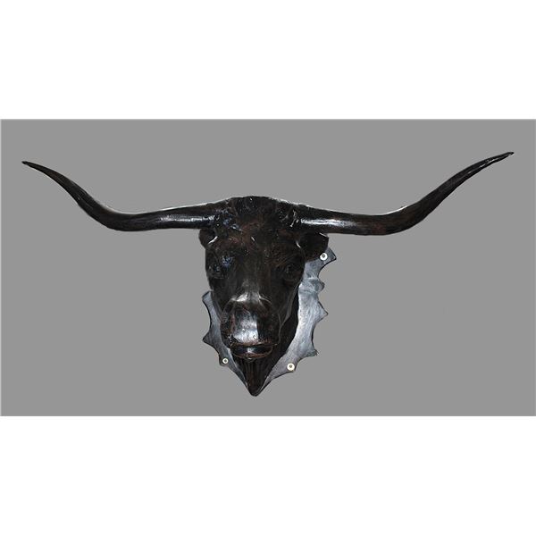 Cast Aluminum Longhorn Steer- 75"W