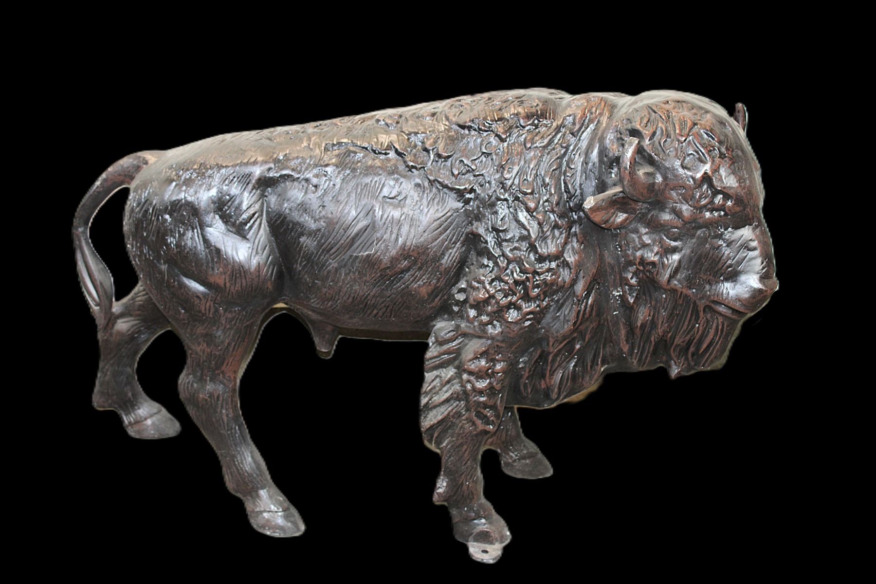 Cast Aluminum Buffalo- Can Be Bolted Down- 32