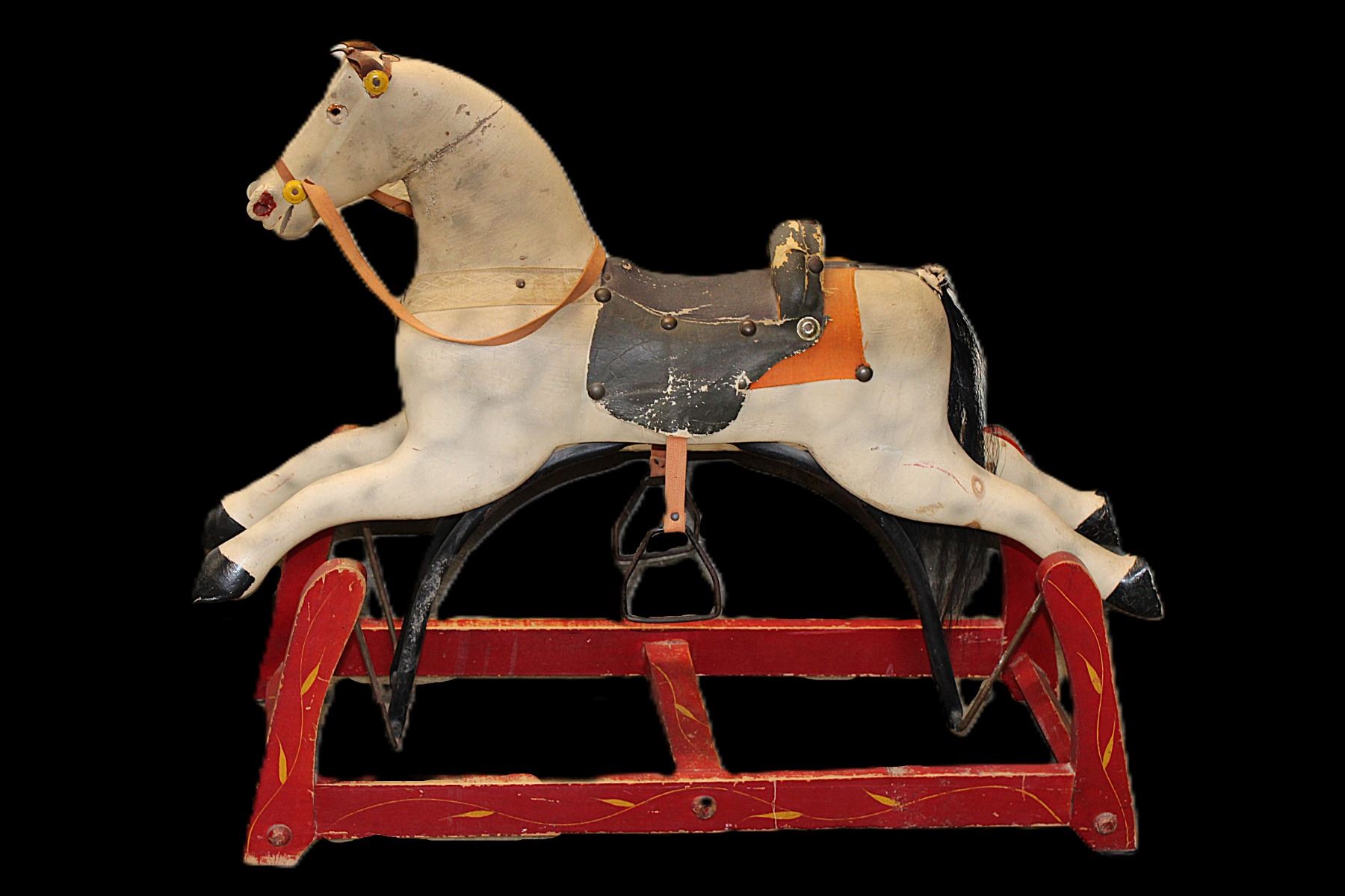 Vintage Primitive American Made Rocking Horse- 28