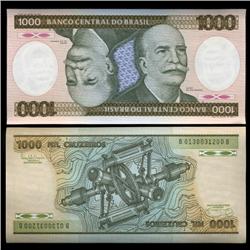 1985 Brazil 1000 Crusados Crisp Uncirculated Note (CUR-05571)