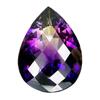 Image 1 : 35.35ct AAA If Pear Checker Cut Bi-Color Ametrine  (GEM-17082)