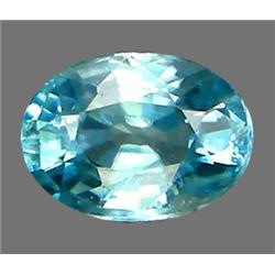 1.40ct Top AAA Oval Cut Blue Green Zircon (GEM-8706)