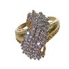 Image 2 : 10K Gold 1.03ct Lady Diamond Cluster Ring (JEW-042)