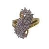 Image 4 : 10K Gold 1.03ct Lady Diamond Cluster Ring (JEW-042)