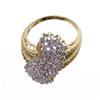 Image 5 : 10K Gold 1.03ct Lady Diamond Cluster Ring (JEW-042)