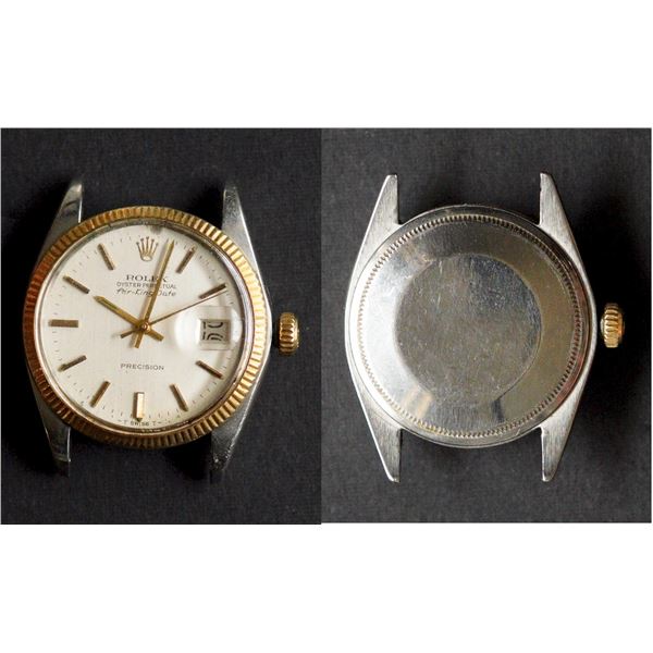 Rolex Air King Date 5701 - Automatic Gold and Steel Case.  No original box, no original papers.  Use