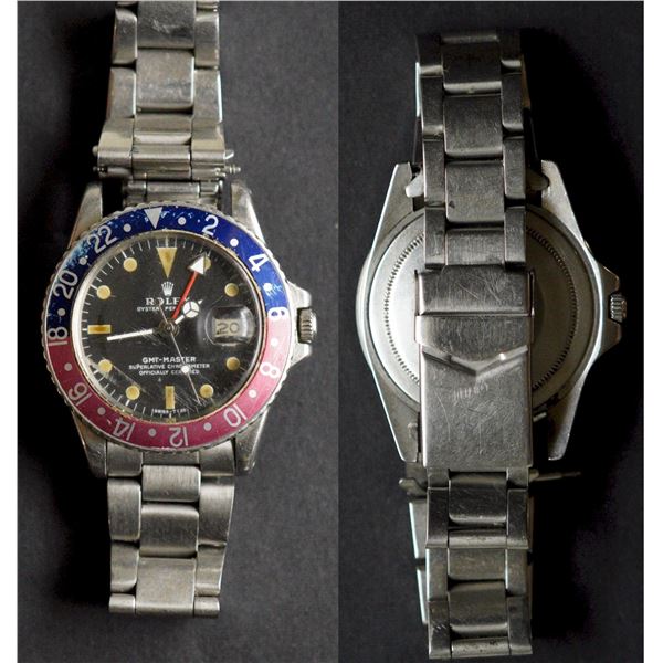 Rolex GMT-Master - Pepsi Ref: 1675 Automatic 40 Oyster Steel Black Dial dates 1964.  No original box