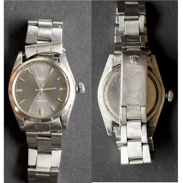 Rolex Oyster Precision Perpetual Ref: 6426 with Steel Case and Bracelet.  Dates mid to late 1960's. 