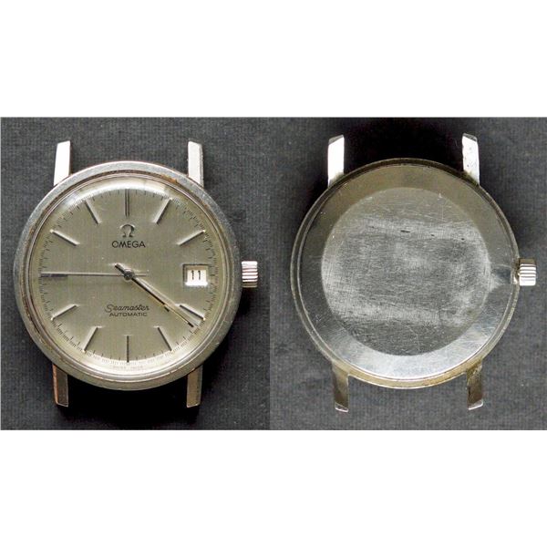 Omega Automatic Men's Seamaster issue.  Steel Case.  Used and in Good Condition with some wear.  35m