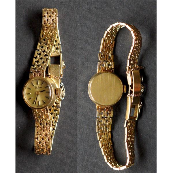 Valgine vintage Women's GoldSwiss watch.  Gold Weight 14.5 grs approx.  Functionnal w/16.9mm face.