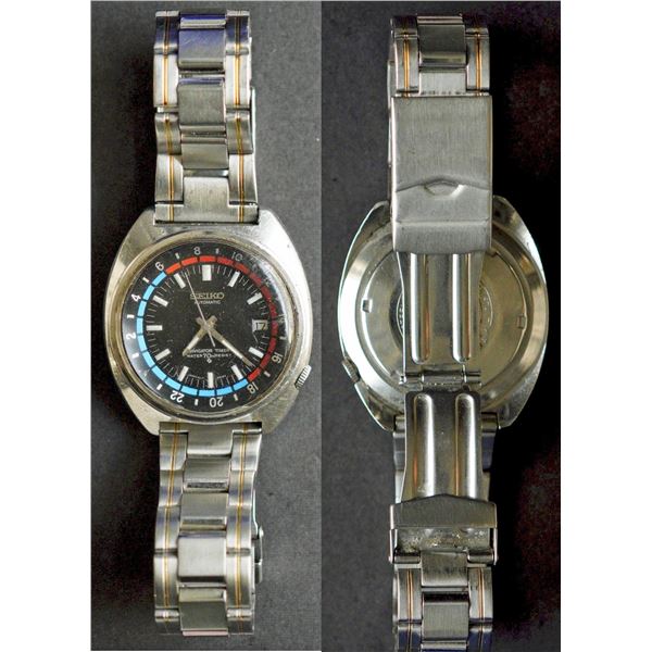 Seiko Navigator Timer  Automatic Men's Watch.  Used in Fair condition with visible wear.