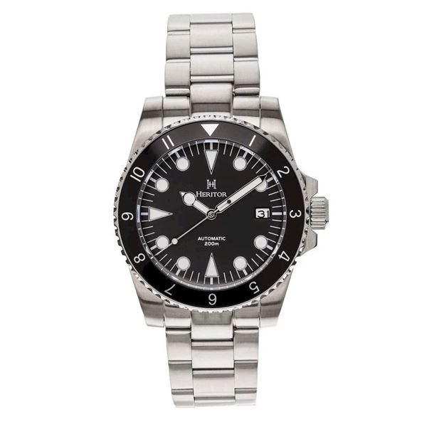 Heritor Automatic Luciano Bracelet Watch w/Date - Black - HERHS1501.  New in Original Box.