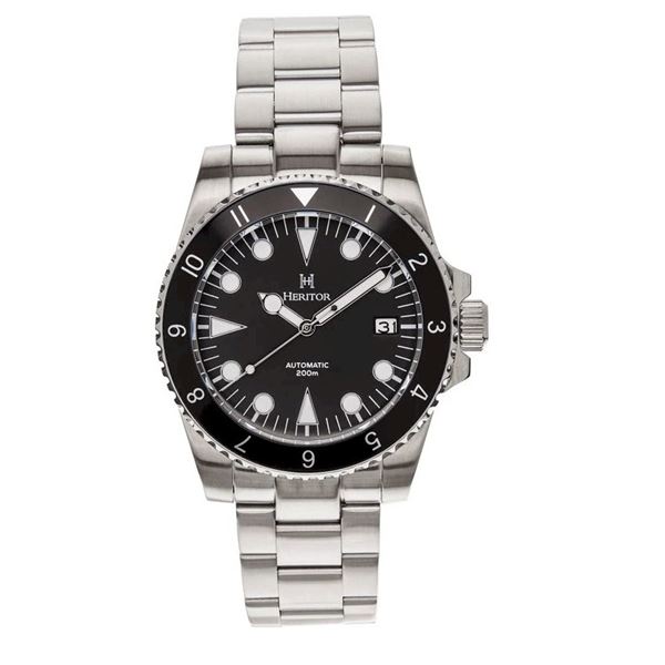 Heritor Automatic Luciano Bracelet Watch w/Date - Black - HERHS1501.  New in Original Box.
