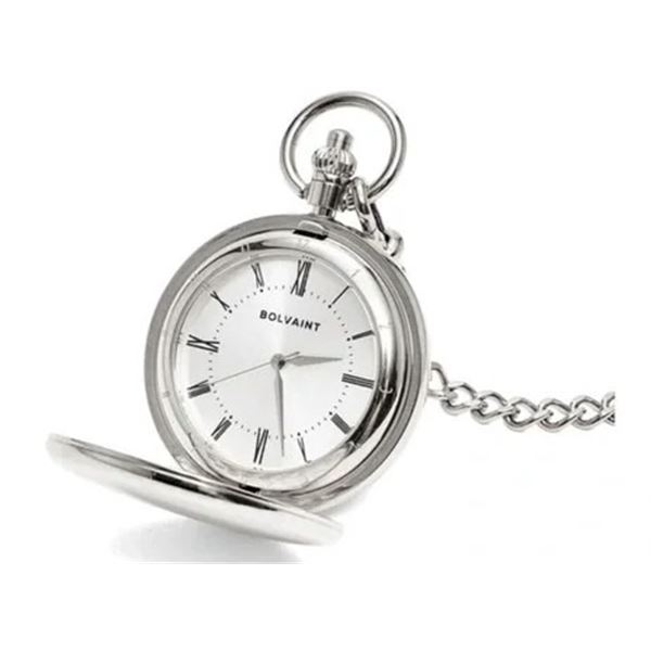 Bolvaint Belenus Pocket Watch - Silver.  New in Original Box.