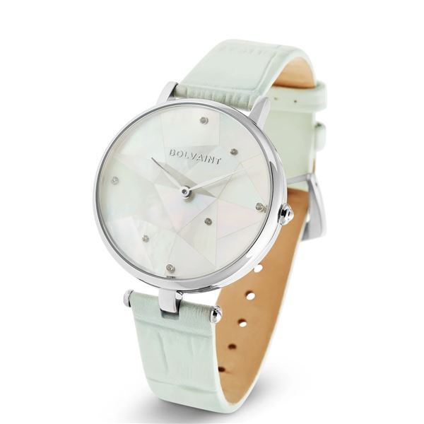 Bolvaint The Vainui Mother-of-Pearl Ladies' Watch - Silver & Apataki Blue Quartz watch.    New in Or